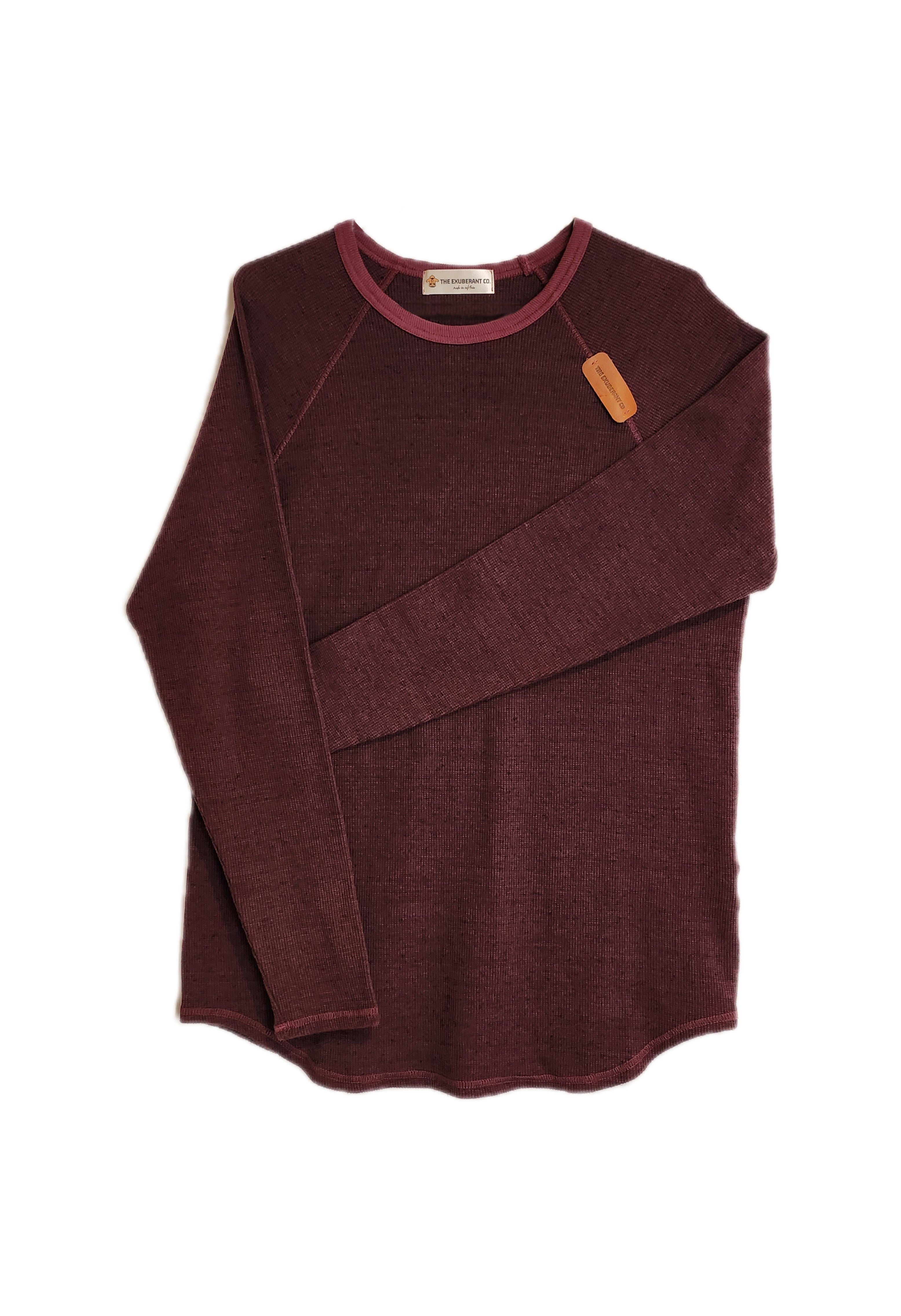 Raglan Long Sleeves Thermal Top (in Gooseberry)