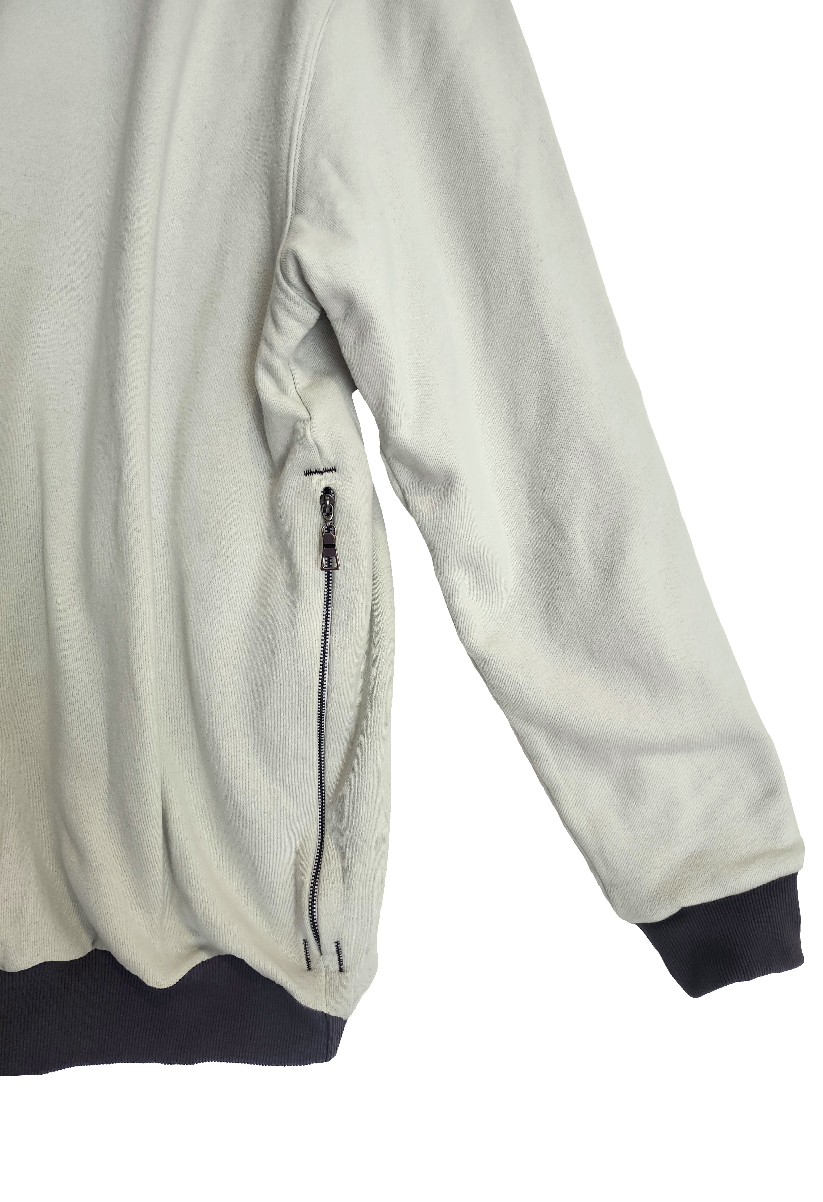 Reversible Double Sided Fleece Crew Neck Sweatshirt w/Zipper Pocket on One Side (Lake/Mint)